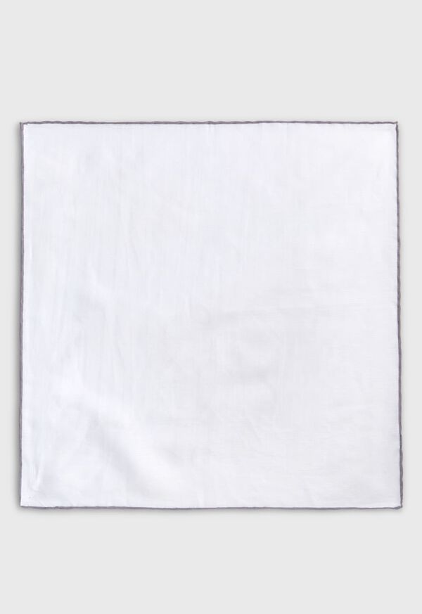 Paul Stuart Handkerchief with Contrast Border, image 2