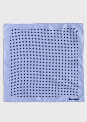 Paul Stuart Printed Silk Dot Pocket Square