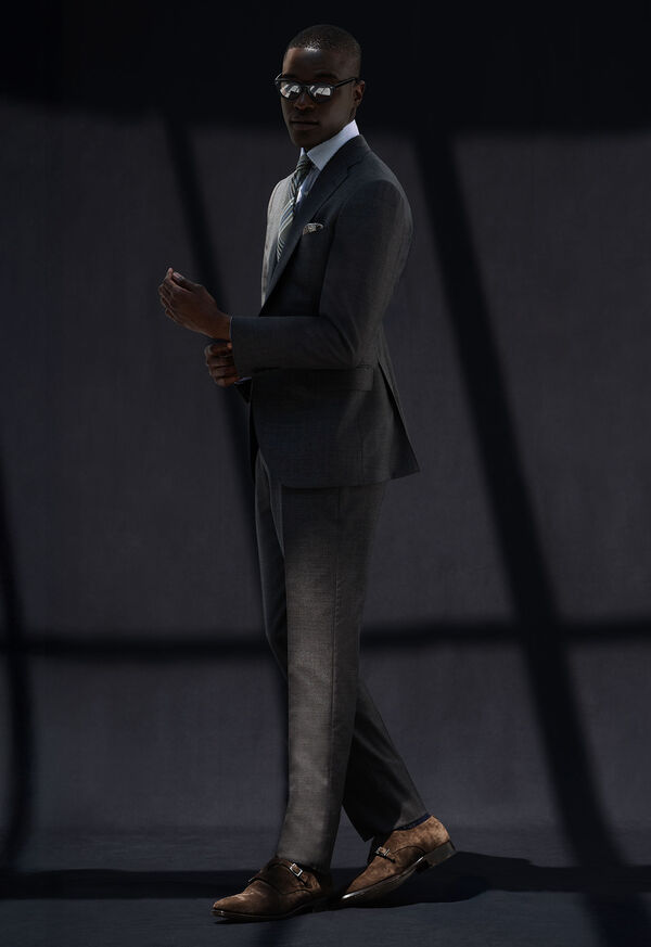 Paul Stuart All Year Super 110s Wool Sharkskin Suit, image 2