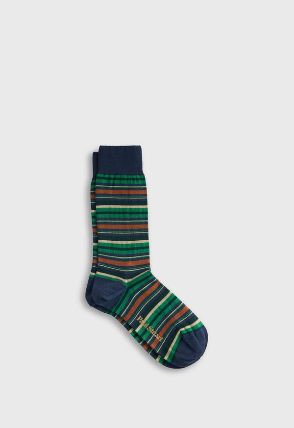 Paul Stuart Multicolor Stripe Sock, image 1
