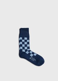 Paul Stuart Cotton Checkerboard Sock, thumbnail 1