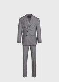 Paul Stuart Double Breasted Mini Houndstooth Suit, thumbnail 1