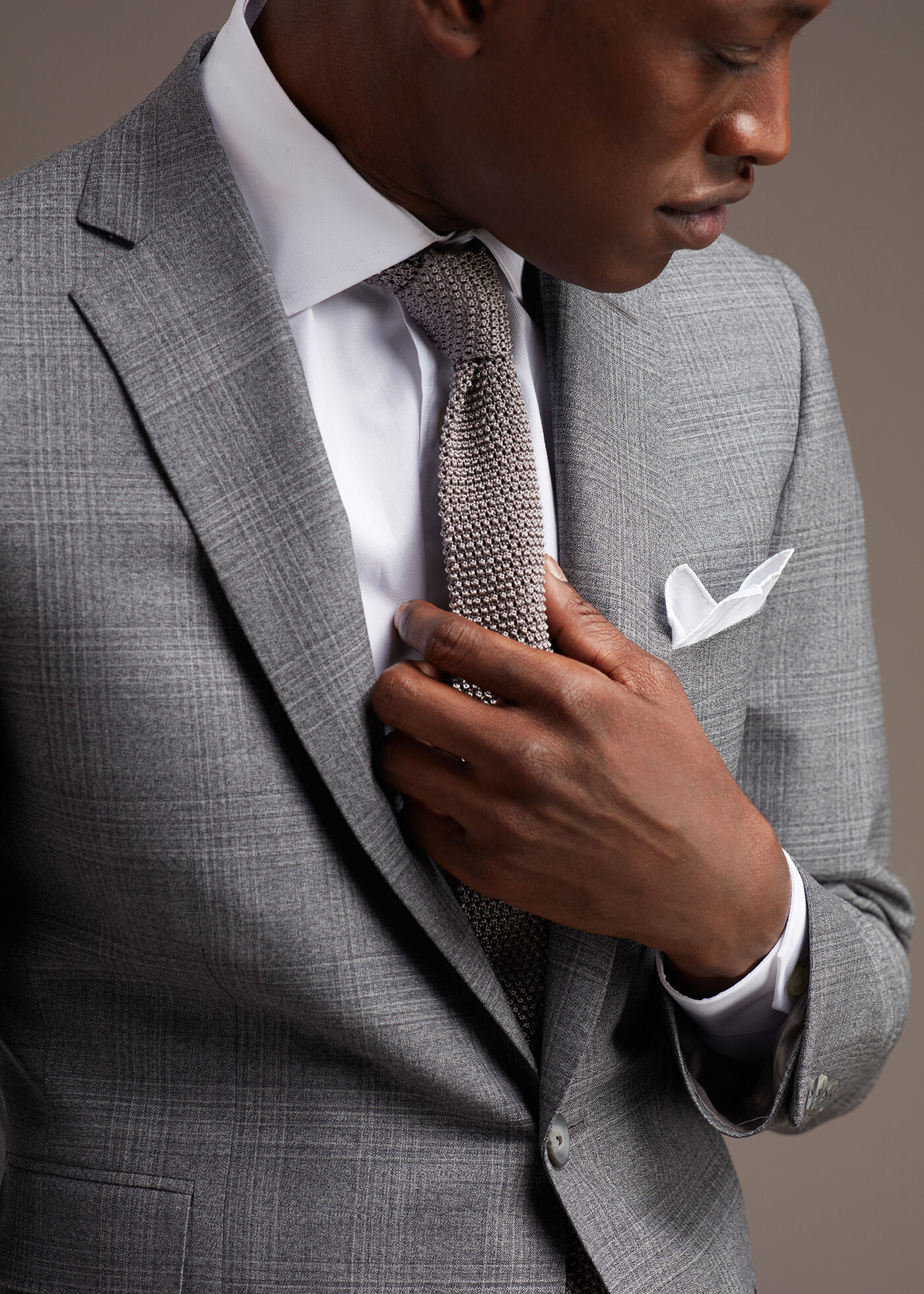 crunchy silk knit tie