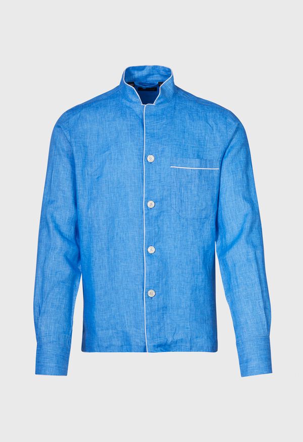 Paul Stuart Linen Stand Collar Pajama, image 2