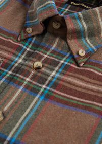 Paul Stuart Exaggerated Plaid Flannel Sport Shirt, thumbnail 2