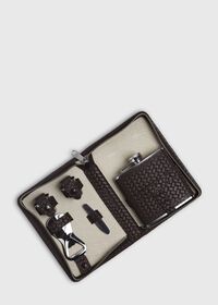 Paul Stuart Woven Leather Cocktail Set, thumbnail 1