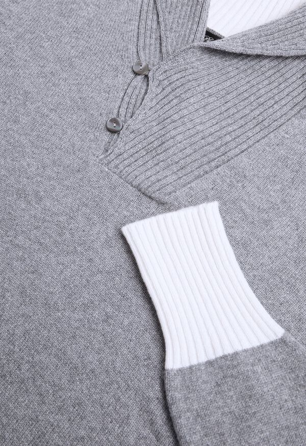 Paul Stuart Grey Short Shawl Cardigan, image 2
