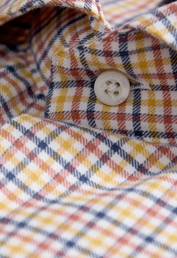 Paul Stuart Brushed Cotton Plaid Sport Shirt, image 2