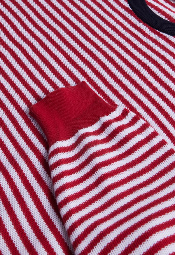 Paul Stuart Cotton Striped Crewneck Sweater, image 3