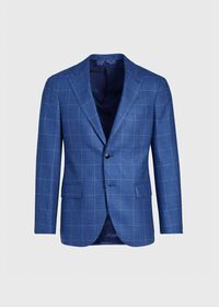 Paul Stuart Silk & Wool Windowpane Jacket, thumbnail 1