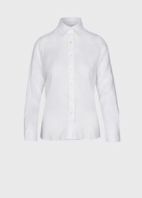 Paul Stuart Linen Solid Color Blouse, thumbnail 1