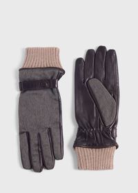 Paul Stuart Herringbone & Leather Gloves, thumbnail 1