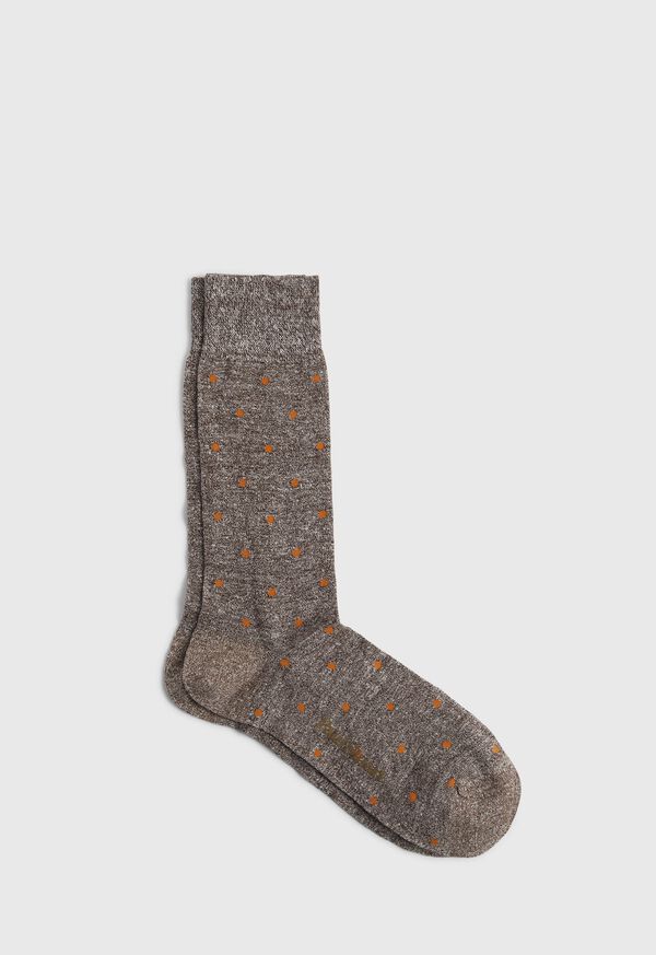 Paul Stuart Melange Dotted Sock, image 1