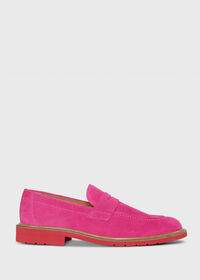 Paul Stuart Delfino Nubuck Penny Loafer, thumbnail 1