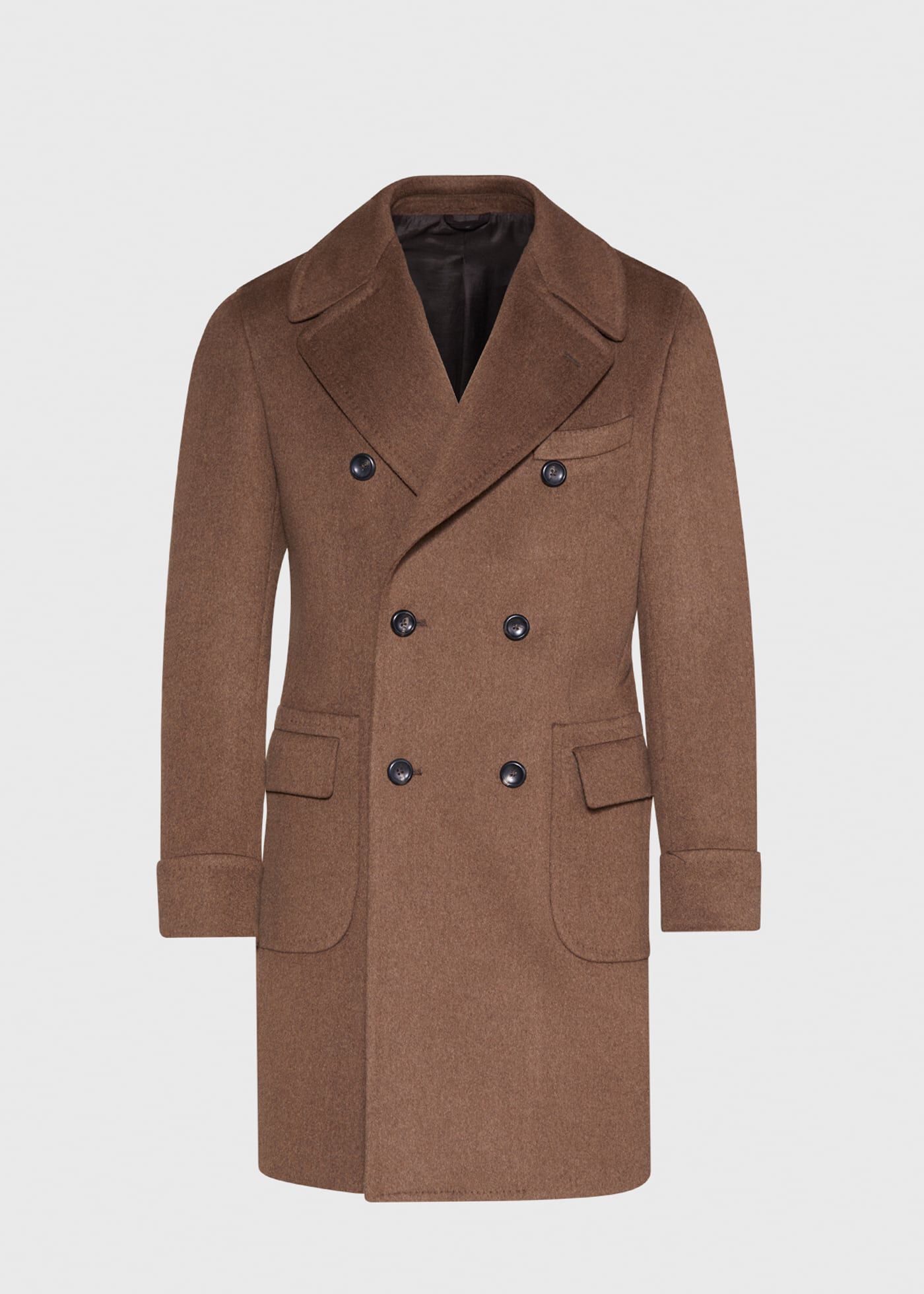 Vicuna Double Breasted Coat with Gauntlet