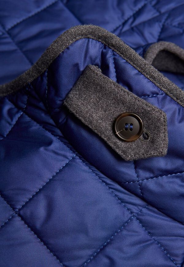 Paul Stuart Nylon Quilted Vest with Piping, image 9