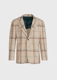 Paul Stuart Tan Plaid Jacket, thumbnail 1