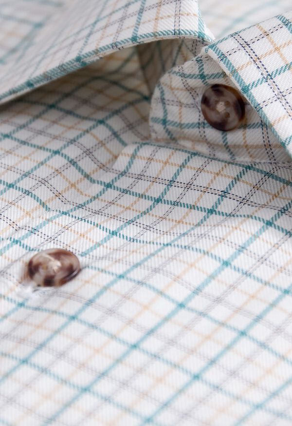 Paul Stuart Tattersall Plaid Sport Shirt, image 2