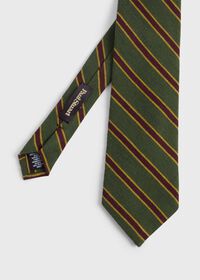 Paul Stuart Printed Wool Regimental Stripe Tie, thumbnail 1