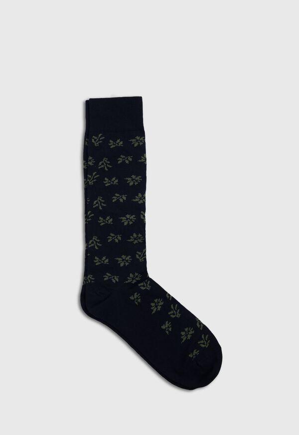 Paul Stuart Tossed Leaf Motif Sock, image 1