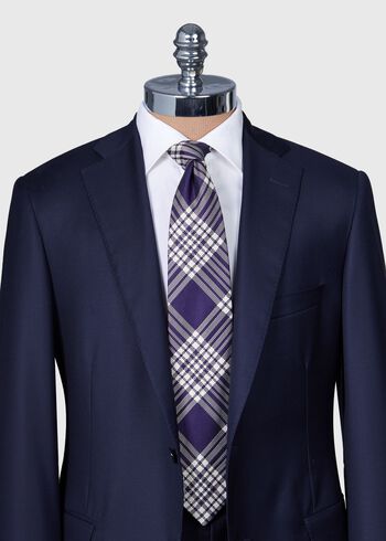 Paul Stuart Woven Silk Plaid Tie