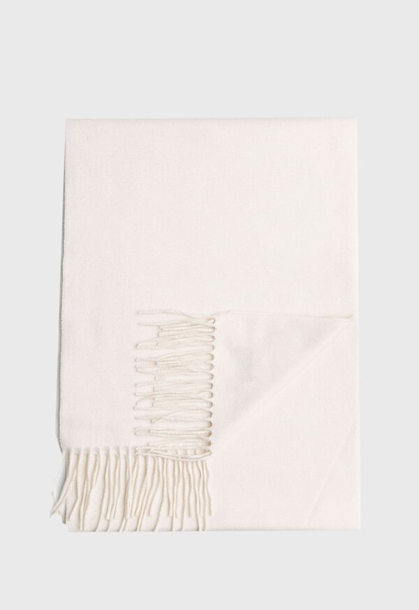 Paul Stuart Oversized Cashmere Logo Scarf, image 10