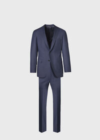 Paul Stuart Navy Nailhead All Year Wool Paul Suit, thumbnail 1