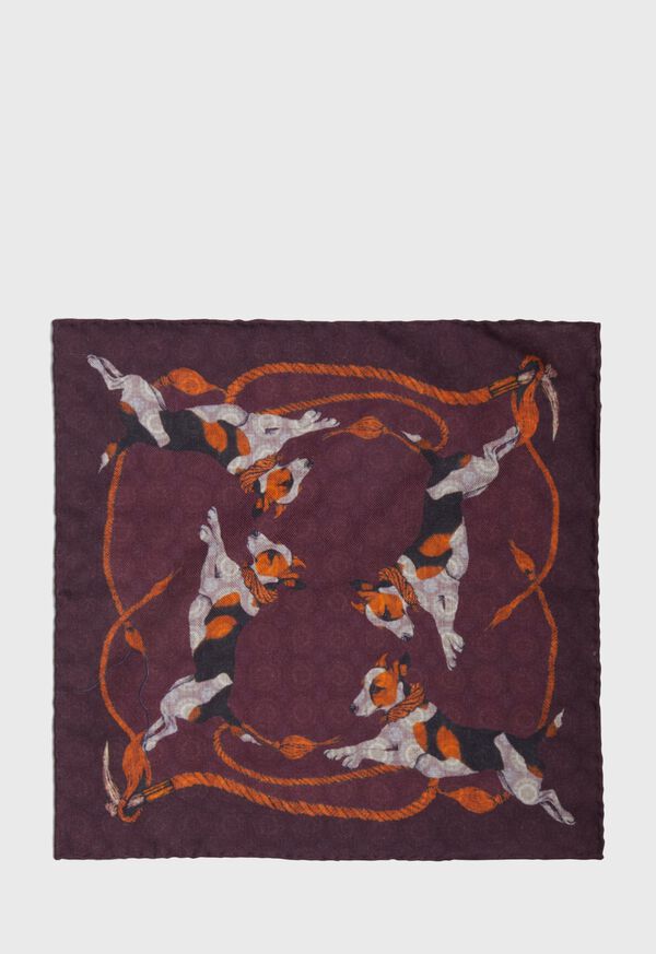 Paul Stuart Printed Dog Pocket Square, image 2