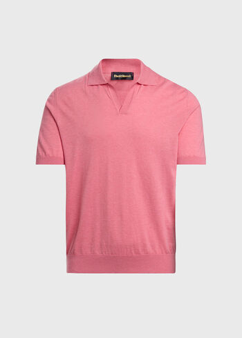 Paul Stuart Open Collar Cotton Polo