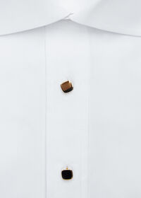 Paul Stuart 14K Gold Polished Cushion Shape Cufflinks and Studs, thumbnail 3