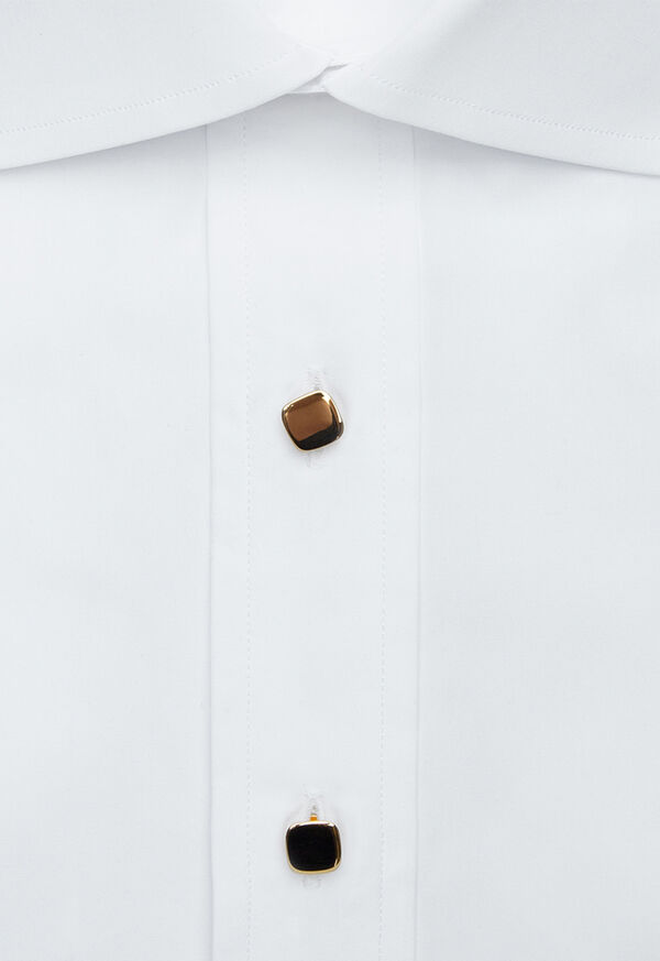 Paul Stuart 14K Gold Polished Cushion Shape Cufflinks and Studs, image 3