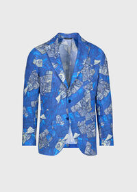 Paul Stuart Linen Printed Jacket, thumbnail 1