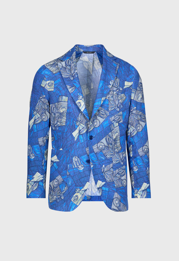 Paul Stuart Linen Printed Jacket, image 1