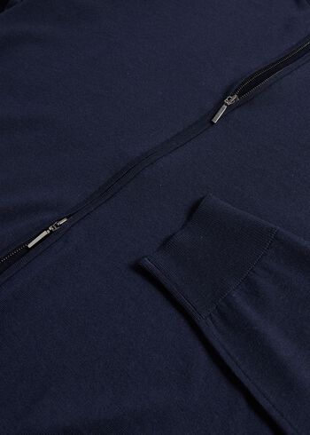 Paul Stuart Essential Merino Wool Zip Cardigan