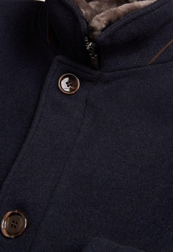 Paul Stuart Wool Stand Collar Shot Coat, image 3
