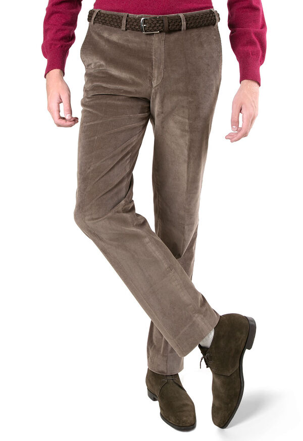 Paul Stuart Mink Pin Cord Supima Cotton Trouser, image 1