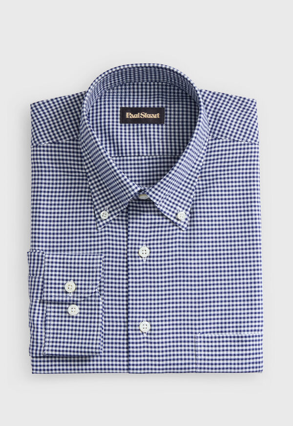 Paul Stuart Gingham Check Oxford Sport Shirt, image 1