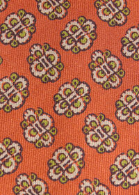 Paul Stuart Large Medallion Print Silk Tie, thumbnail 3