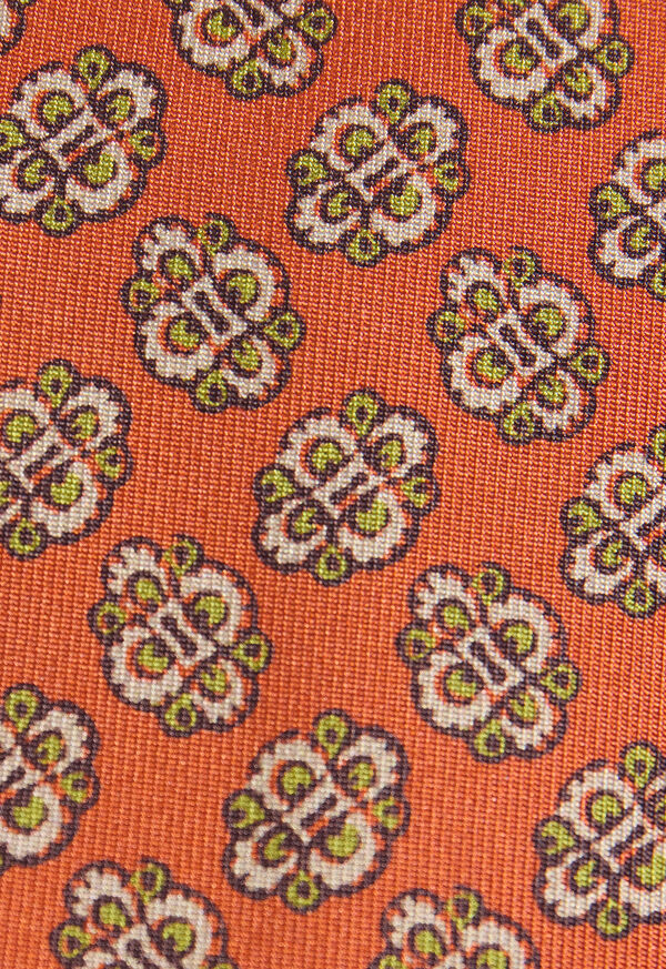 Paul Stuart Large Medallion Print Silk Tie, image 3