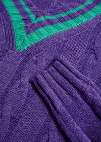 Paul Stuart Cable Tennis Sweater, thumbnail 2