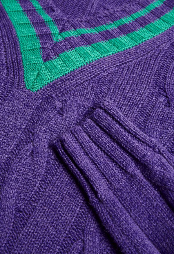 Paul Stuart Cable Tennis Sweater, image 2