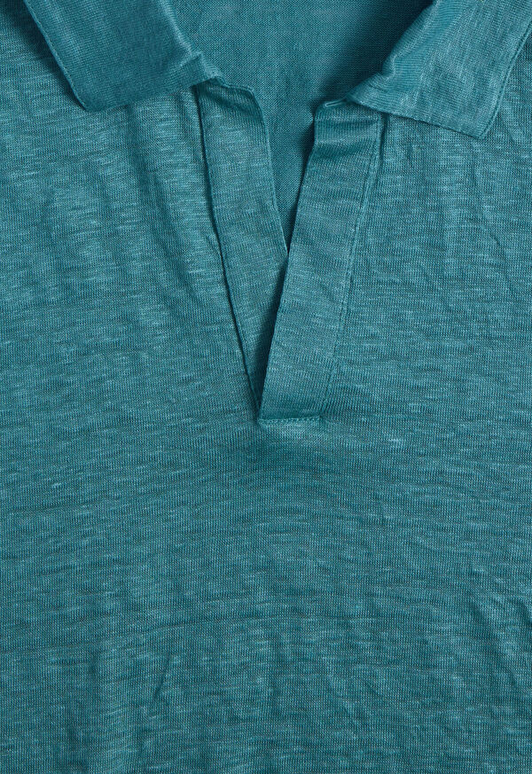 Paul Stuart Linen Jersey Johnny Collar Polo, image 2