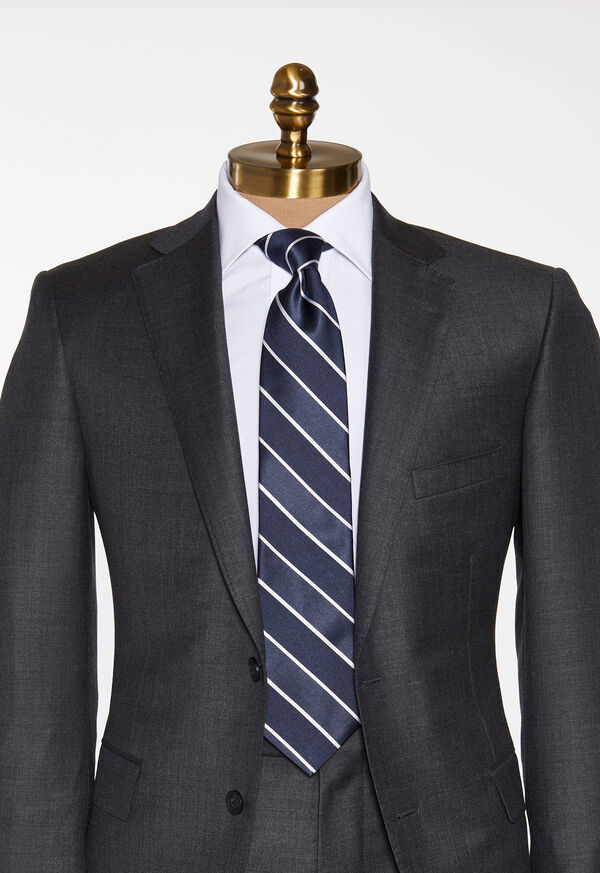 Paul Stuart Stripe Satin Tie, image 2