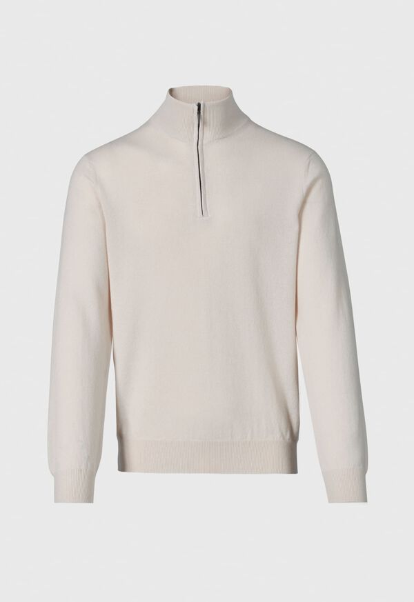 Paul Stuart Classic Cashmere Quarter Zip Sweater, image 1