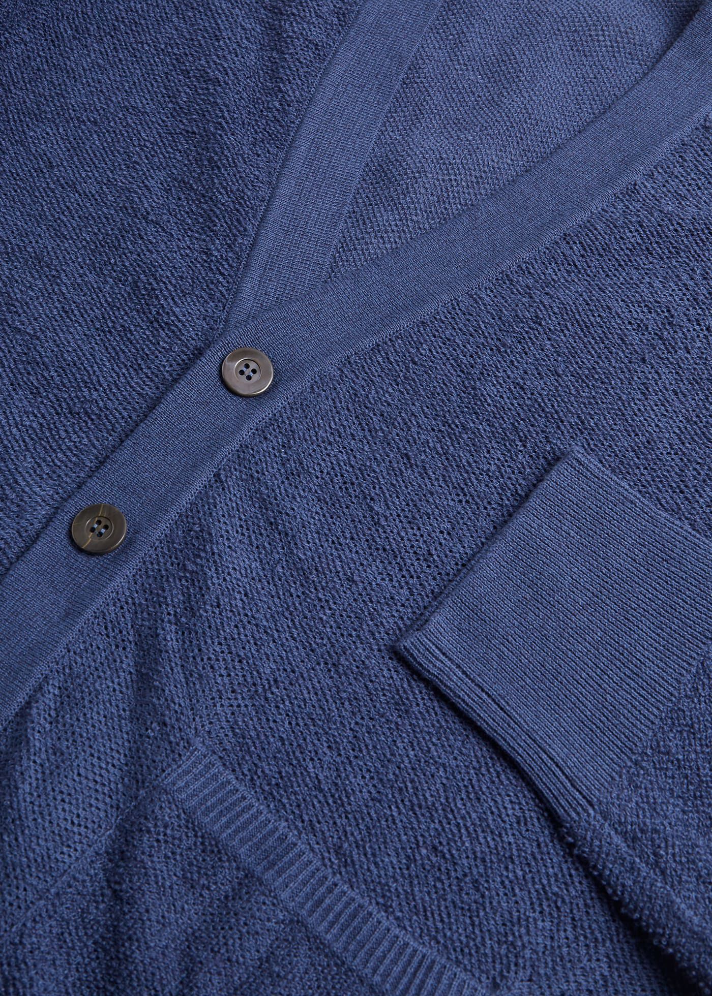 Linen & Cotton Terry Cardigan