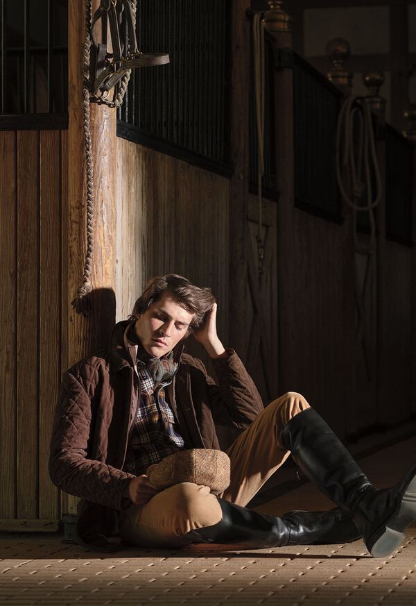 Paul Stuart Quilted Suede Jacket & Plaid Shirt Look, image 1