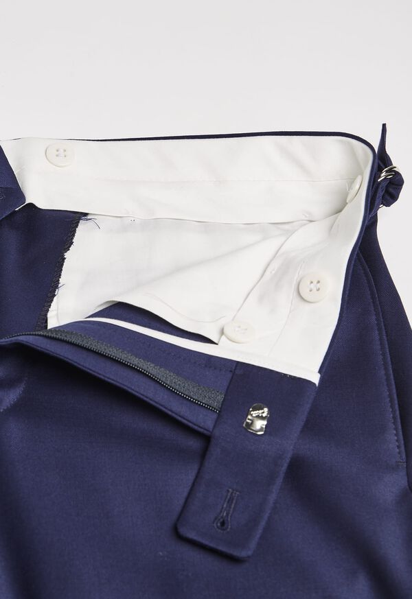 Paul Stuart Solid Navy Double Breasted Suit, image 6