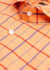 Paul Stuart Brushed Cotton Printed Plaid Sport Shirt, thumbnail 2