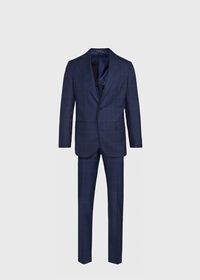 Paul Stuart Blue Plaid Suit, thumbnail 1