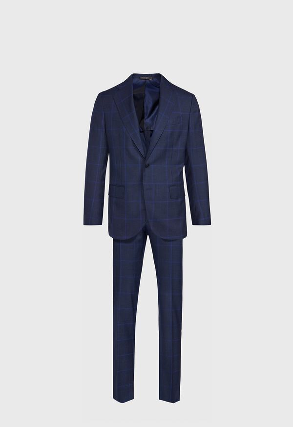 Paul Stuart Blue Plaid Suit, image 1